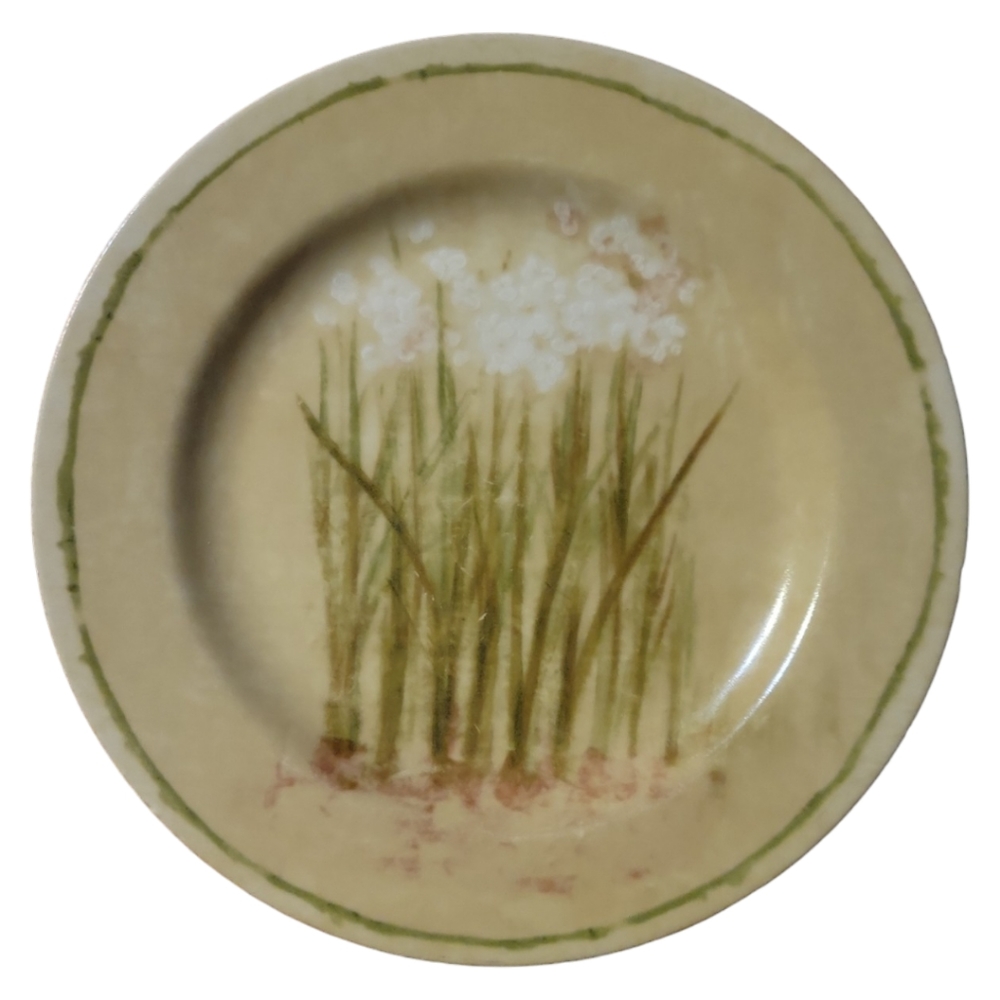 1 Vtg Dinner Plate 222 Fifth Cheri Blum Narcissus PTS Intnl